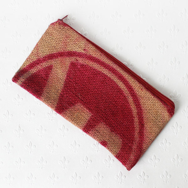 Hessian / jute / burlap pencil case; upcycled sack - 6 designs