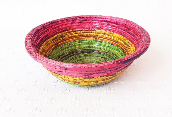 Newspaper bowl - Round, Medium; 9 colours