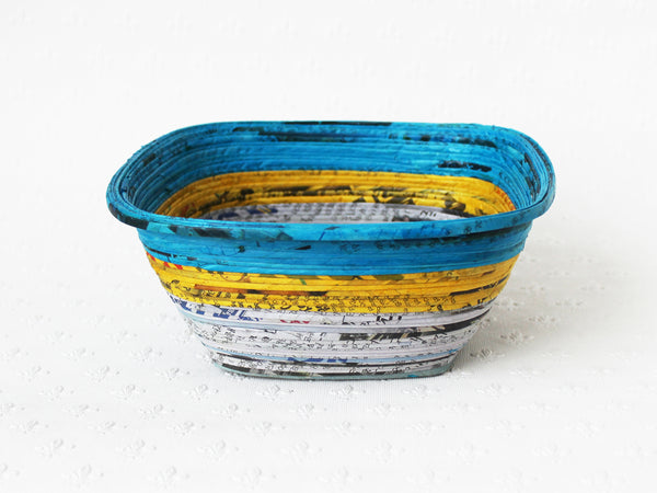 Newspaper bowl - Square, Medium; 8 colours