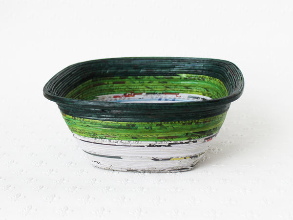 Newspaper bowl - Square, Medium; 8 colours