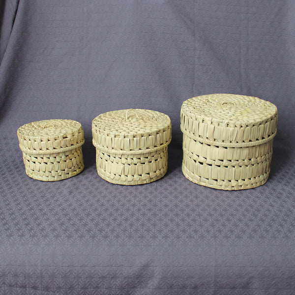 Reed storage baskets - 3 sizes