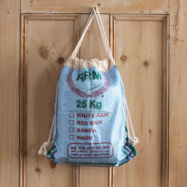 Rice sack drawstring backpack - 7 colours