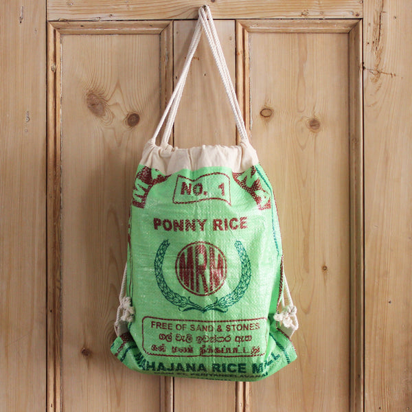 Rice sack drawstring backpack - 7 colours