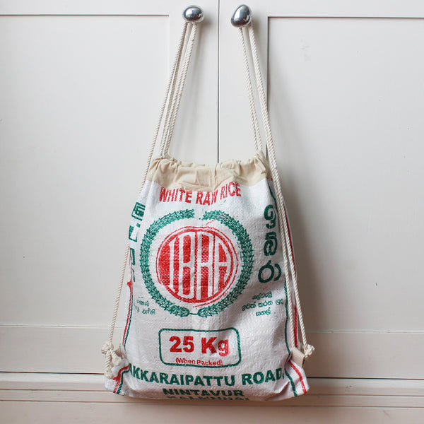 Rice sack drawstring backpack - 7 colours