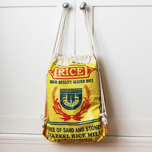 Rice sack drawstring backpack - 7 colours