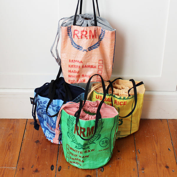 Rice sack drawstring bag - 9 colours
