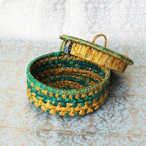 Sari trinket baskets - 8 colours