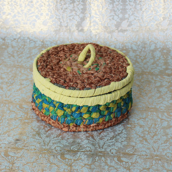 Sari trinket baskets - 8 colours