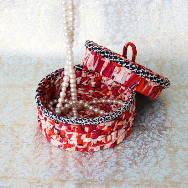 Sari trinket baskets - 8 colours