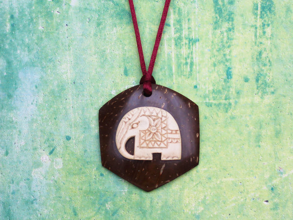 Coconut shell pendants - 9 designs