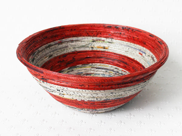 Newspaper bowl - Round, Large; 9 colours