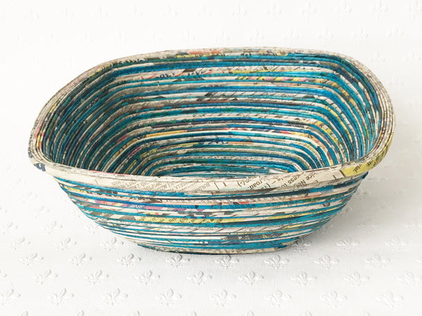 Newspaper bowl - Square, Large; 7 colours