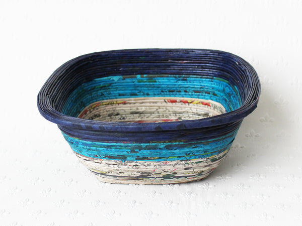 Newspaper bowl - Square, Medium; 8 colours