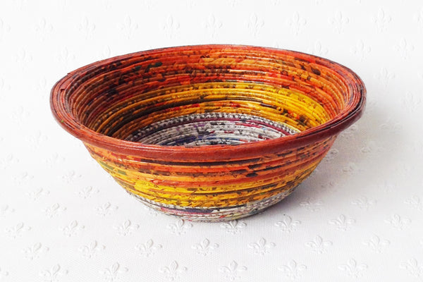 Newspaper bowl - Round, Medium; 9 colours