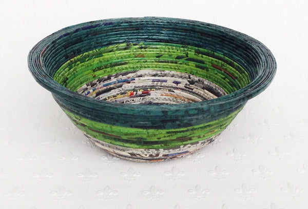 Newspaper bowl - Round, Medium; 9 colours