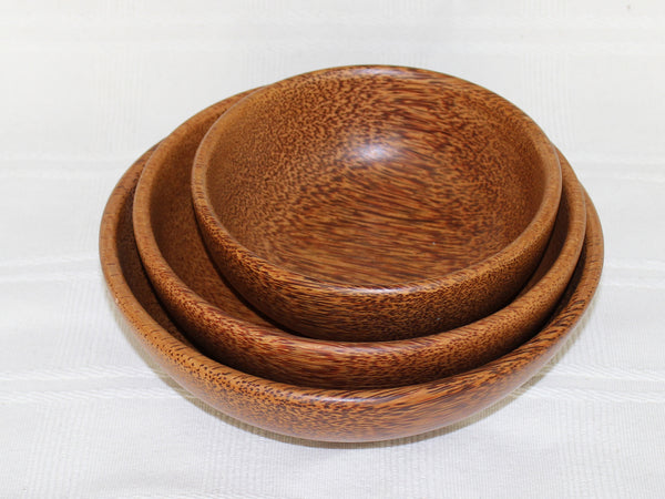 Coconut wood bowls - 5 sizes