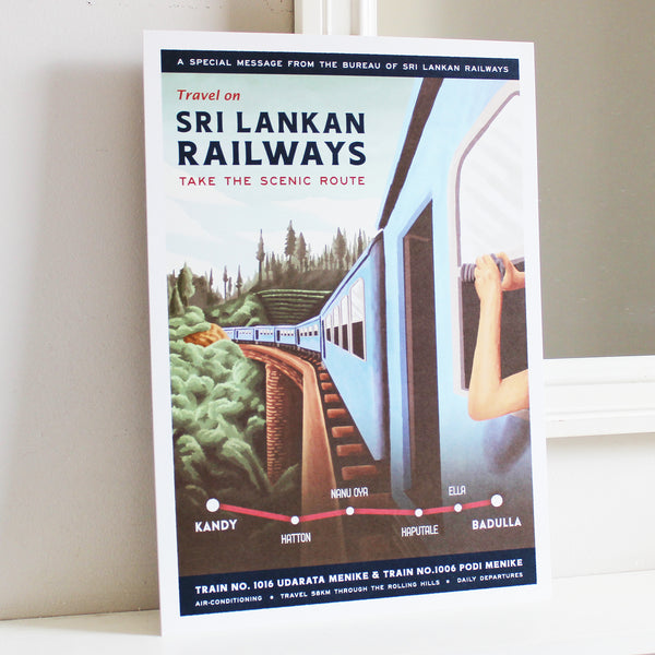 Sri Lankan art print A3 posters