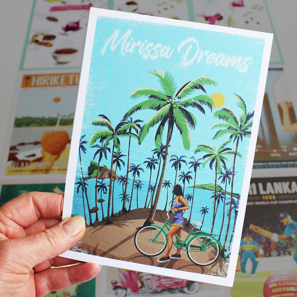 Sri Lankan art print postcards