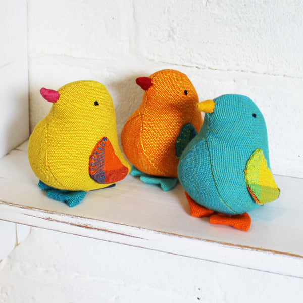 Easter chick fabric ornaments