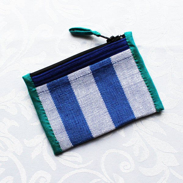 Barefoot handloom purse with zip and two pockets - 5 designs