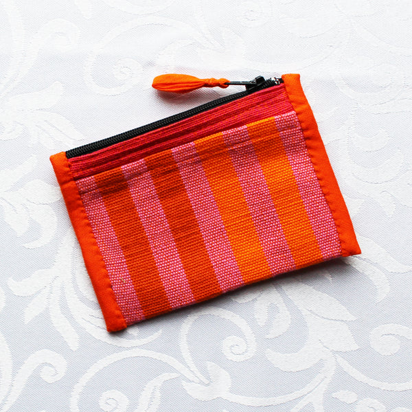 Barefoot handloom purse with zip and two pockets - 5 designs