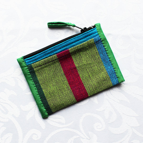 Barefoot handloom purse with zip and two pockets - 5 designs