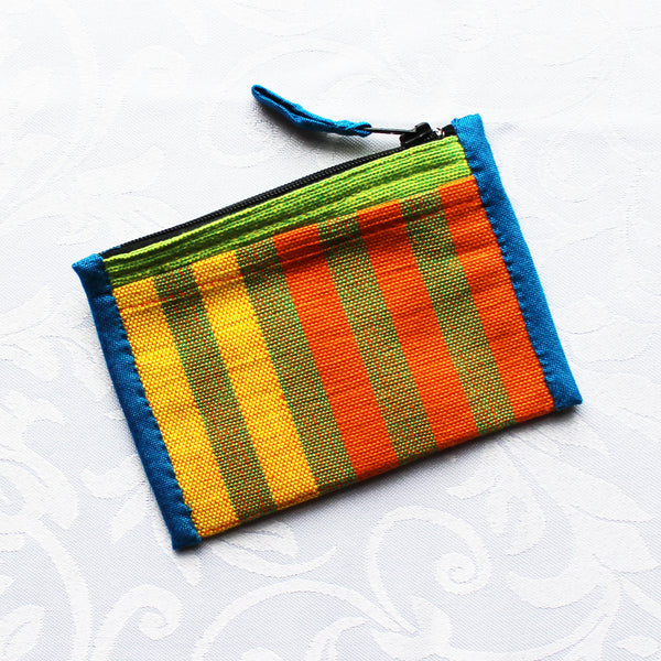 Barefoot handloom purse with zip and two pockets - 5 designs