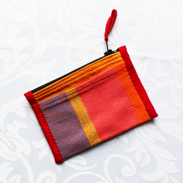 Barefoot handloom purse with zip and two pockets - 5 designs