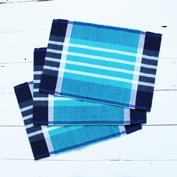 Barefoot handloom table placemats - 2 colours