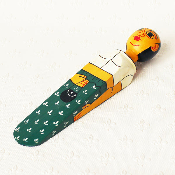 Character doorstops - hand-painted wood; 9 designs