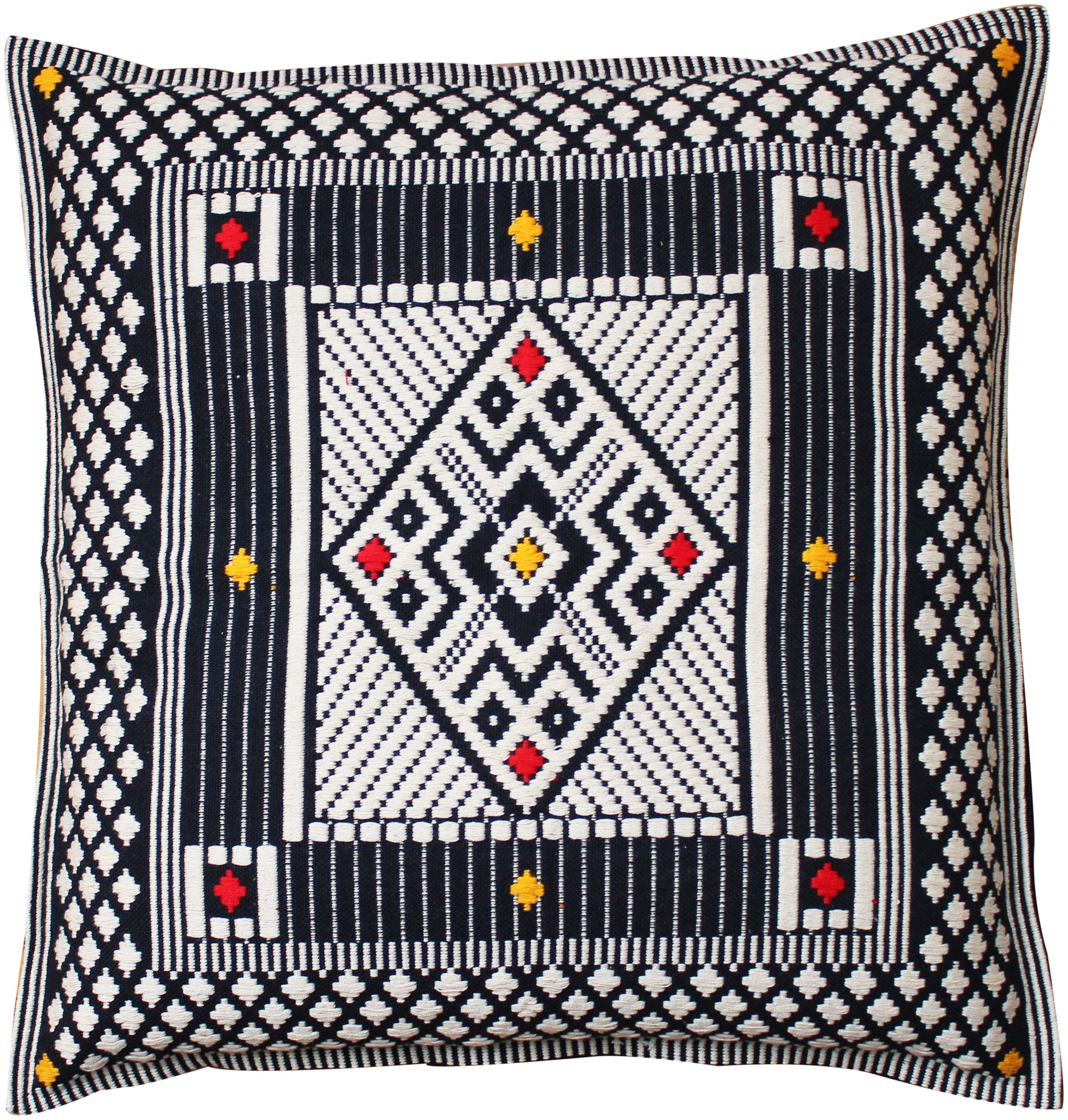 Handwoven cushion cover; Dumbara - diamond