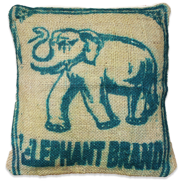 Hessian / jute / burlap cushion covers - upcycled sack; 8 designs