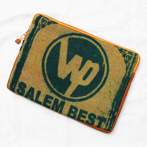 Hessian / jute / burlap laptop sleeve, padded - 3 sizes