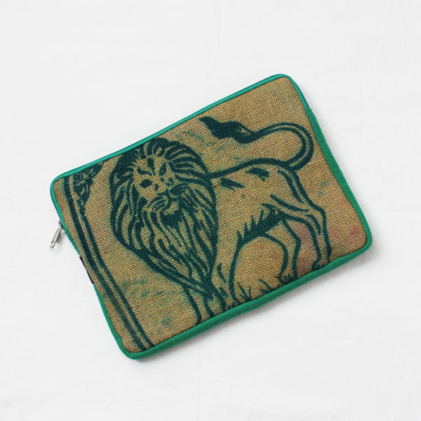 Hessian / jute / burlap laptop sleeve, padded - 3 sizes