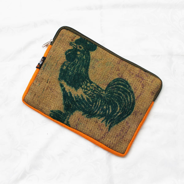Hessian / jute / burlap laptop sleeve, padded - 3 sizes