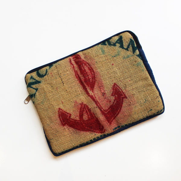 Hessian / jute / burlap laptop sleeve, padded - 3 sizes