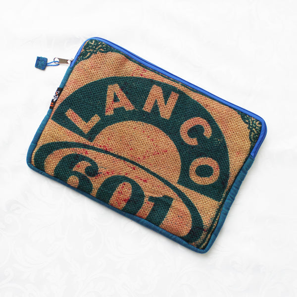 Hessian / jute / burlap laptop sleeve, padded - 3 sizes