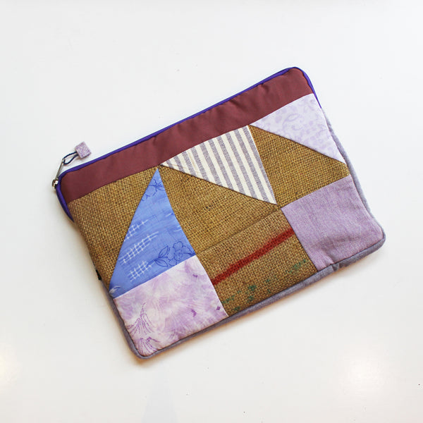 Hessian / jute / burlap laptop sleeve, padded - 3 sizes