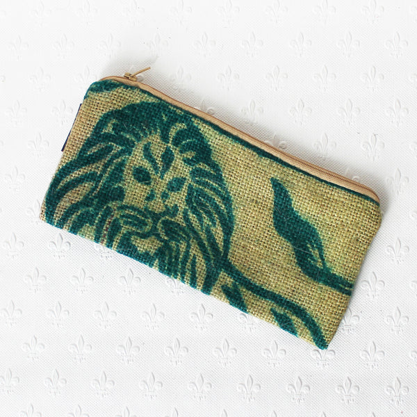 Hessian / jute / burlap pencil case; upcycled sack - 6 designs