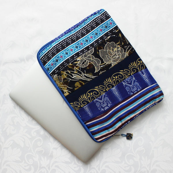 Sari patchwork laptop sleeves - 8 designs