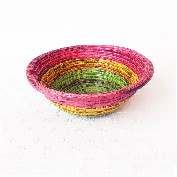 Newspaper bowl - Round, Medium; 9 colours