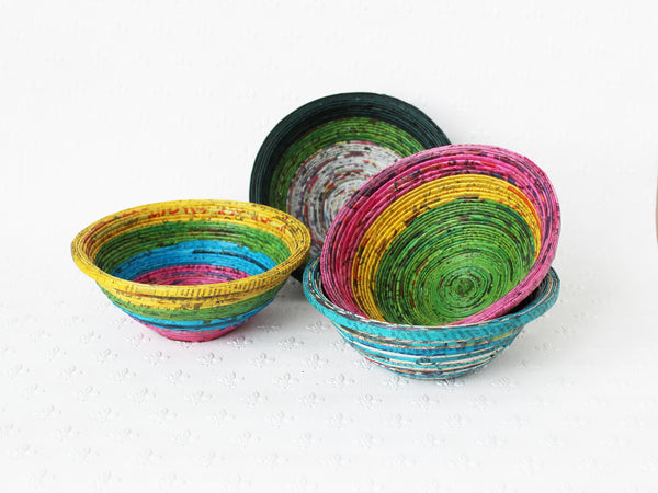 Newspaper bowl - Round, Small; 8 colours