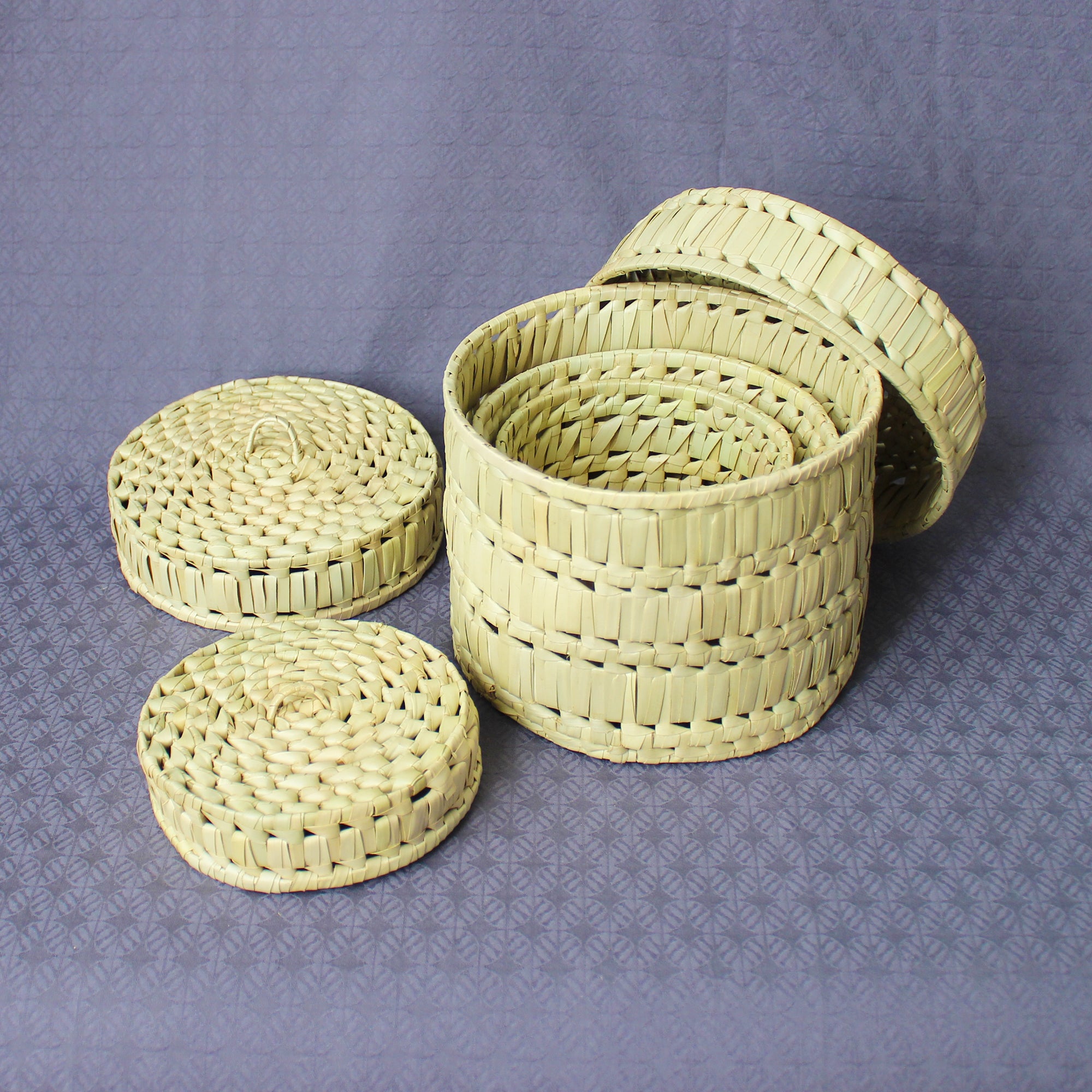 Reed storage baskets - 3 sizes