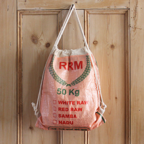 Rice sack drawstring backpack - 5 colours