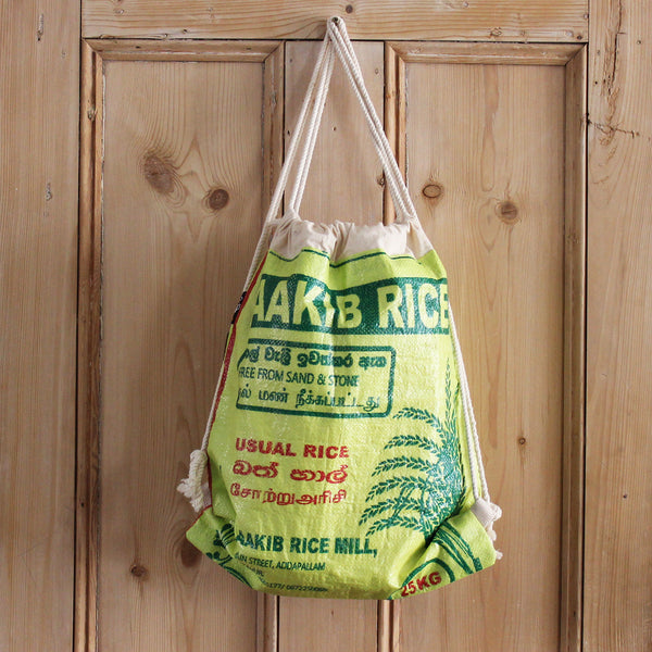 Rice sack drawstring backpack - 7 colours