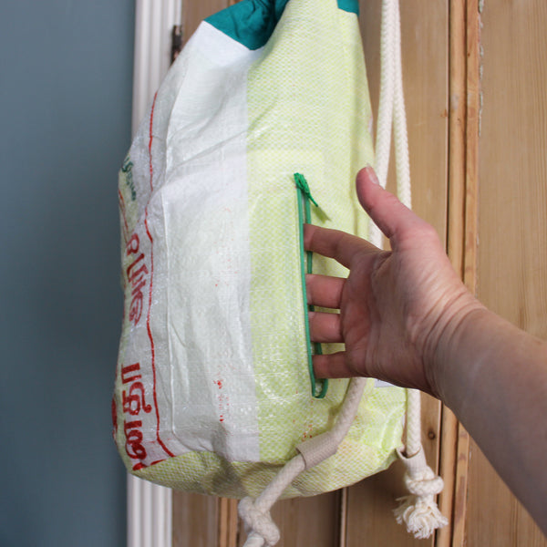 Rice sack drawstring duffel bag - 5 colours