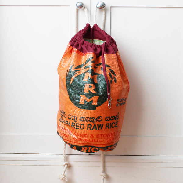 Rice sack drawstring duffel bag - 5 colours