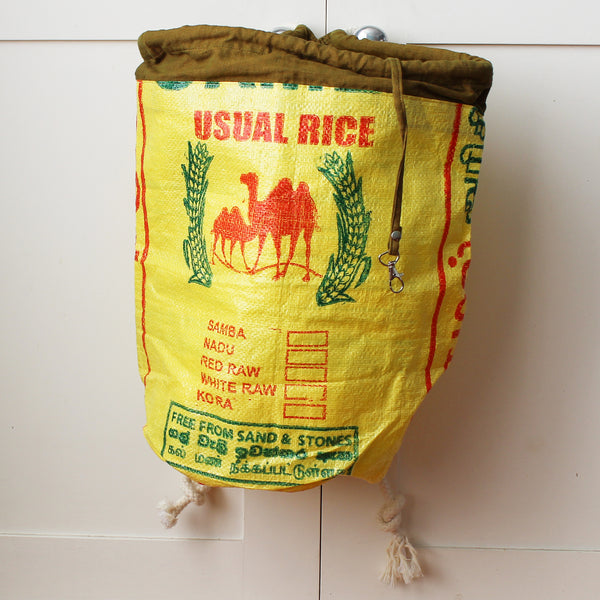 Rice sack drawstring duffel bag - 6 colours