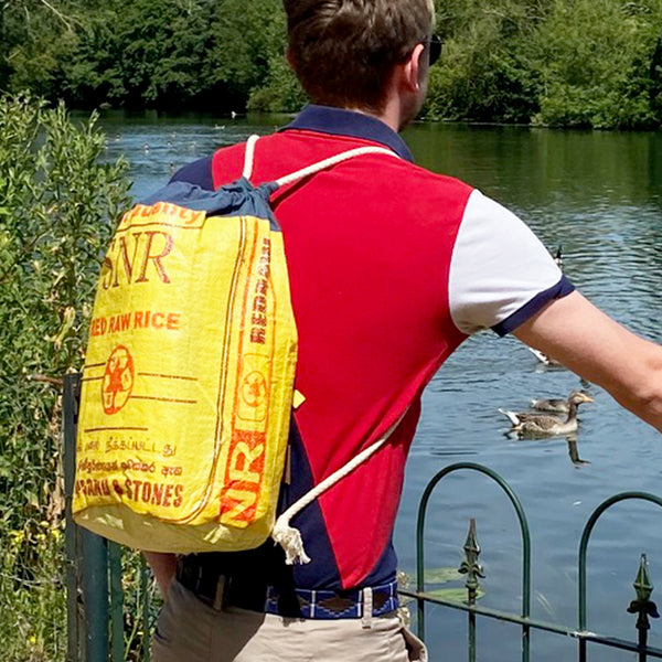 Rice sack drawstring duffel bag - 5 colours