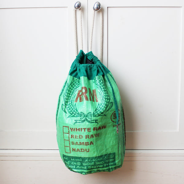 Rice sack drawstring backpack - 3 colours